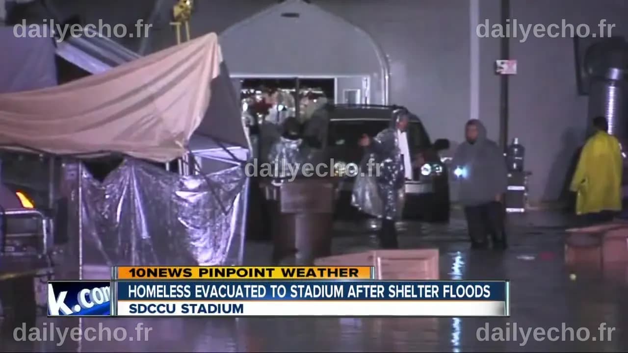 Flooding leads to hazmat response, evacuation of homeless shelter