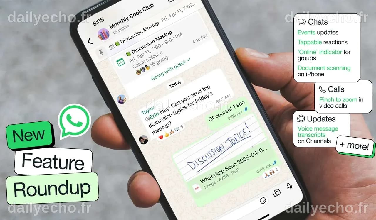WhatsApp rolls out new features for group chats, events, calls, and ...
