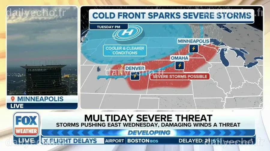 Plains, Midwest facing multiday severe weather threat as cold front ...
