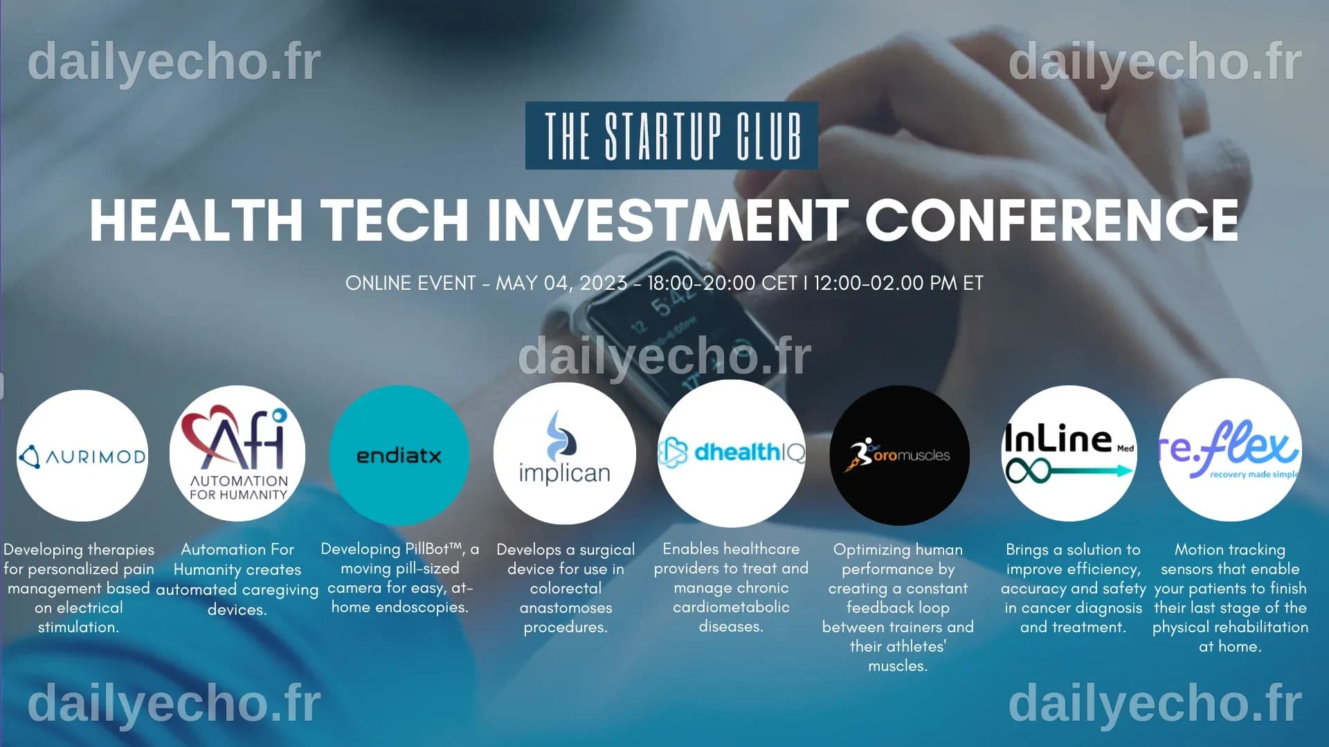 Health Tech Investment Conference | Startupclub